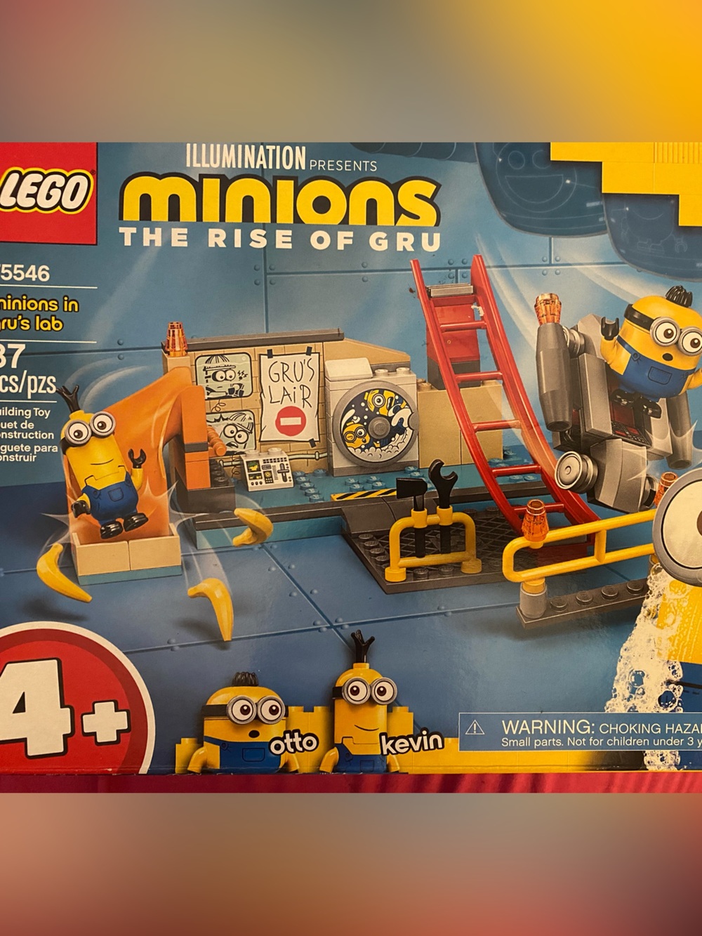 Lego Minions The Rise of Gru Building Set - Blue, Yellow, Orange, Red new in box